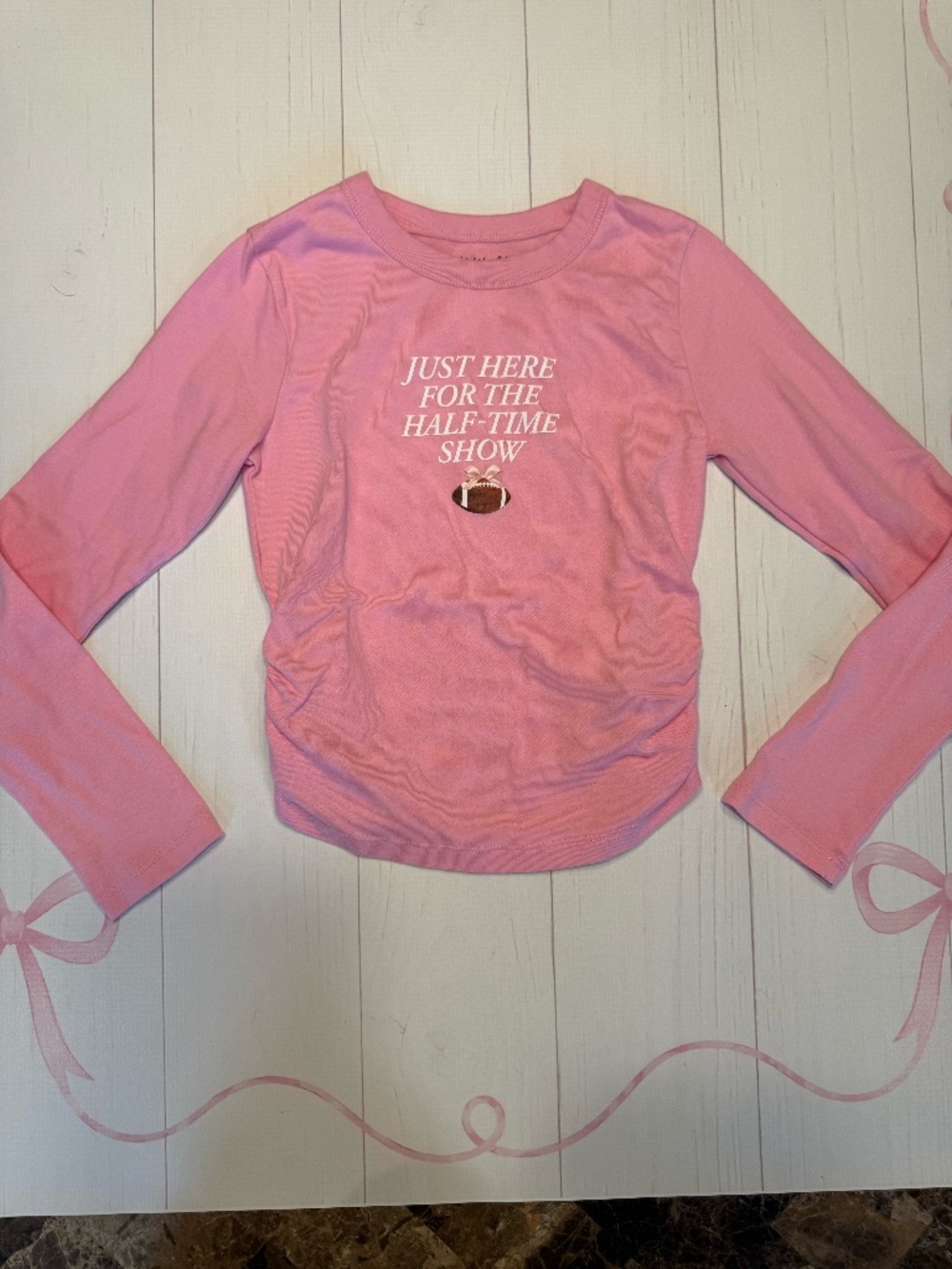 Abercrombie Kids Long Sleeve side-ruched Tee Size 9/10